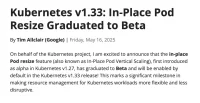 Kubernetes v1.33: Вертикальное масштабирование пода без перезапуска